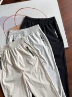 Descente Women Joggers Elastic Waist Zipper Pockets Quick Dry Casual Sports Pants - Image 2
