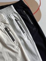 Descente Women Joggers Elastic Waist Zipper Pockets Quick Dry Casual Sports Pants - Image 7