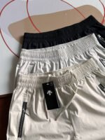 Descente Women Joggers Elastic Waist Zipper Pockets Quick Dry Casual Sports Pants - Image 6