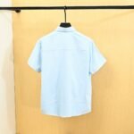 Hazzys Mens Short Sleeve Button Up Shirt Embroidered Pocket Casual Summer Top - Image 4