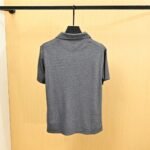 Prada Heathered Polo Shirt with Triangle Logo Short Sleeve Casual Top - Image 3