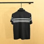Lacoste Mens Striped Polo Shirt Short Sleeve Crocodile Logo Casual Athletic Top - Image 3
