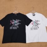 ArcTeryx T-Shirt Multi-Skeleton Logo Graphic Print Short Sleeve Casual Cotton Top