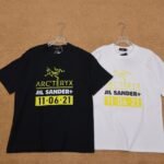 ArcTeryx x Jil Sander Co-Branded Collaboration Design Graphic Tee Cotton Short Sleeve