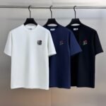 LOEWE Embroidered Anagram T-Shirt Cotton Short Sleeve Casual Luxury Top