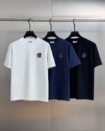 LOEWE Embroidered Anagram T-Shirt Cotton Short Sleeve Casual Luxury Top