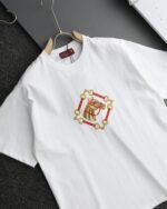 Gucci Horse Print T-Shirt Graphic Crew Neck Short Sleeve White Black - Image 8