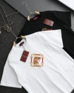 Gucci Horse Print T-Shirt Graphic Crew Neck Short Sleeve White Black - Image 7