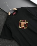 Gucci Horse Print T-Shirt Graphic Crew Neck Short Sleeve White Black - Image 5