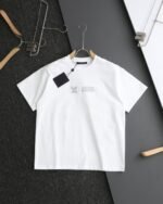 Louis Vuitton T-Shirt Cloud Logo Graphic Crew Neck Short Sleeve White/Black - Image 3