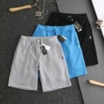 Polo Ralph Lauren Shorts Drawstring Waist Logo Embroidery Grey Blue Black