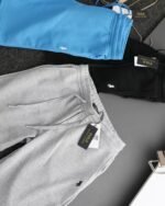 Polo Ralph Lauren Shorts Drawstring Waist Logo Embroidery Grey Blue Black - Image 3