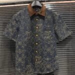 Louis Vuitton Designer Short Sleeve Shirt Gold Buttons Monogram