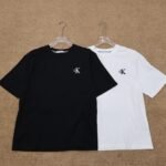 Calvin Klein T-Shirt CK Logo Crew Neck Short Sleeve Black White