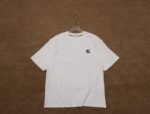 Calvin Klein T-Shirt CK Logo Crew Neck Short Sleeve Black White - Image 4
