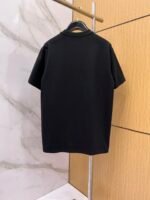Versace T-Shirt Colorful Logo Print Crew Neck Short Sleeve Black - Image 2
