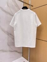 Armani T-Shirt Colorful Logo Print Crew Neck Short Sleeve White - Image 2