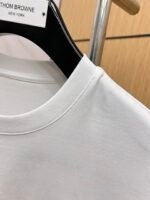 Armani T-Shirt Colorful Logo Print Crew Neck Short Sleeve White - Image 4