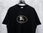 Burberry Short Sleeve T-Shirt Check Equest Knight Print Crew Neck Black - Image 5