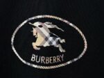 Burberry Short Sleeve T-Shirt Check Equest Knight Print Crew Neck Black - Image 4
