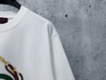 Gucci T-Shirt Interlocking G Logo Print Crew Neck Short Sleeve White - Image 7