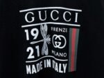 Gucci T-Shirt 1921 Dragonfly Graphic Crew Neck Short Sleeve Black - Image 6