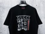 Gucci T-Shirt 1921 Dragonfly Graphic Crew Neck Short Sleeve Black - Image 5