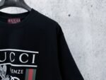 Gucci T-Shirt 1921 Dragonfly Graphic Crew Neck Short Sleeve Black - Image 3