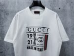 Gucci T-Shirt 1921 Dragonfly Graphic Crew Neck Short Sleeve White - Image 7