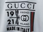 Gucci T-Shirt 1921 Dragonfly Graphic Crew Neck Short Sleeve White - Image 6