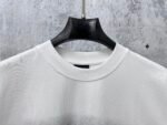 Balenciaga T-Shirt Allover Logo Print Crew Neck Short Sleeve White - Image 7