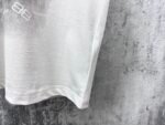 Balenciaga T-Shirt Allover Logo Print Crew Neck Short Sleeve White - Image 5