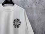 Chrome Hearts T-Shirt Horseshoe Cross Logo Crew Neck Short Sleeve White - Image 7