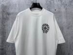 Chrome Hearts T-Shirt Horseshoe Cross Logo Crew Neck Short Sleeve White - Image 5