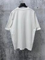 Dior T-Shirt Handwritten Logo & Heart Print Crew Neck Short Sleeve White - Image 7