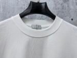 Dior T-Shirt Handwritten Logo & Heart Print Crew Neck Short Sleeve White - Image 5