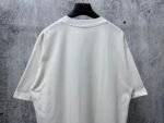 Dior T-Shirt Handwritten Logo & Heart Print Crew Neck Short Sleeve White - Image 3