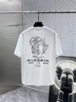 Arc'teryx Mens T-Shirt Mammoth Print & Logo Crew Neck Black White - Image 3