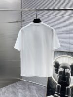 Balenciaga T-Shirt Graffiti BB Logo Print Crew Neck Black White - Image 7