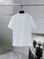 Burberry T-Shirt Knight Logo Print Crew Neck Black White - Image 7