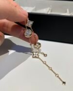 Louis Vuitton 4 Motif White Mother of Pearl Gold Plated Bracelet