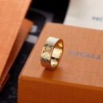 Louis Vuitton Monogram Engraved Band Ring Set (4 Colors) - Image 5