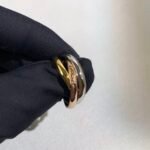 Cartier Trinity 3-Band Tri-Color Gold Rolling Ring