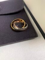 Cartier Trinity 3-Band Tri-Color Gold Rolling Ring - Image 9