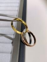 Cartier Trinity 3-Band Tri-Color Gold Rolling Ring - Image 6