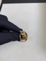 Cartier Trinity 3-Band Tri-Color Gold Rolling Ring - Image 4