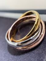 Cartier Trinity 3-Band Tri-Color Gold Rolling Ring - Image 3