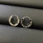 Cartier Monogram Crystal-Encrusted Hoop Earrings (3 Colors) - Image 4