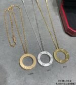Cartier LOVE Open Circle Pendant Necklace (3 Colors)