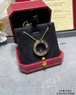 Cartier LOVE Open Circle Pendant Necklace (3 Colors) - Image 2